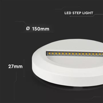 LED Schodišťové svítidlo 1xLED/2W/230V 3000K IP65
