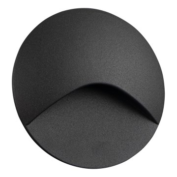 LED Schodišťové svítidlo EXIN LED/2,5W/230V 4000K IP65 antracit kulatý