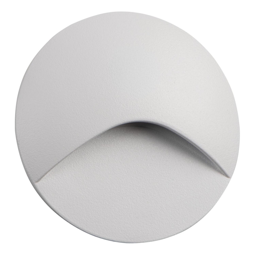 LED Schodišťové svítidlo EXIN LED/2,5W/230V 4000K IP65 bílá kulatý