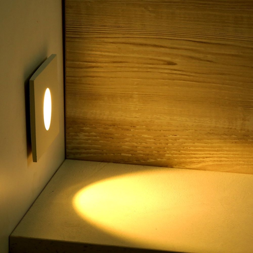 LED Schodišťové svítidlo LED/3W/230V 4000K bílá