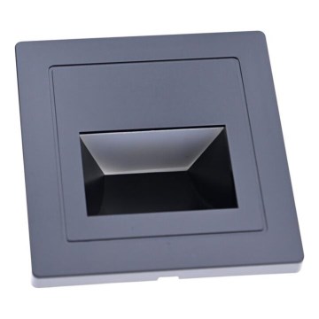 LED Schodišťové svítidlo LED/3W/230V 6000K černá