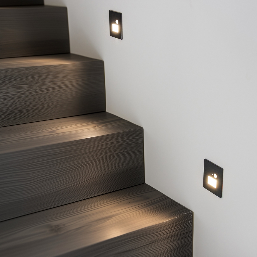 LED Schodišťové svítidlo s pohybovým senzorem LED/1,5W/230V 3000K/4000K/6500K