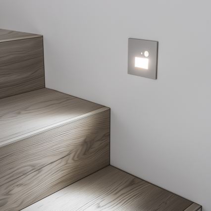 LED Schodišťové svítidlo s pohybovým senzorem LED/1,5W/230V 3000K/4000K/6500K