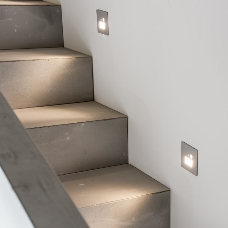 LED Schodišťové svítidlo s pohybovým senzorem LED/1,5W/230V 3000K/4000K/6500K