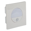 LED Schodišťové svítidlo s pohybovým senzorem LED/3W/230V 4000K bílá
