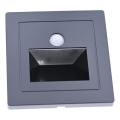 LED Schodišťové svítidlo se senzorem pohybu a soumraku LED/3W/230V 3000K černá