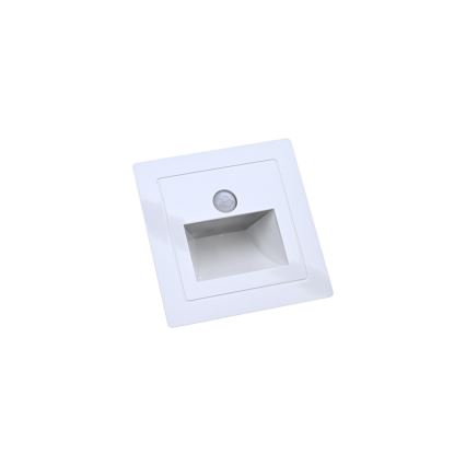 LED Schodišťové svítidlo se senzorem pohybu a soumraku LED/3W/230V 6000K bílá