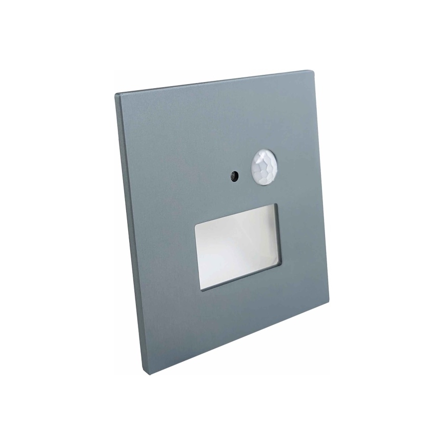 LED Schodišťové svítidlo se senzorem pohybu a soumraku LED/1,5W/230V 3000/4000/6000K antracit