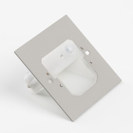 LED Schodišťové svítidlo se senzorem pohybu a soumraku LED/1,5W/230V 3000/4000/6000K šedá