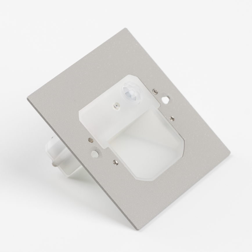 LED Schodišťové svítidlo se senzorem pohybu a soumraku LED/1,5W/230V 3000/4000/6500K černá