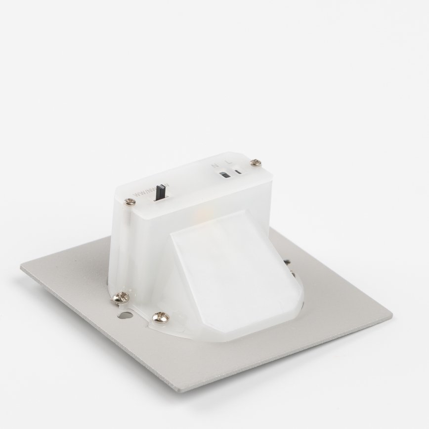 LED Schodišťové svítidlo se senzorem pohybu a soumraku LED/1,5W/230V 3000/4000/6500K šedá