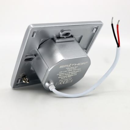 LED Schodišťové svítidlo STEP LIGHT LED/1,5W/230V stříbrná