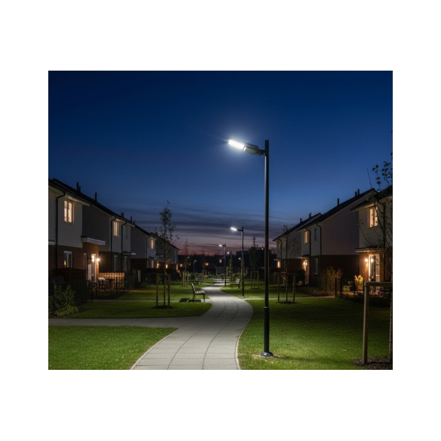 LED Solární pouliční lampa se senzorem STREET LED/20W/7,4V 3000/4000/6000K IP65 5400 mAh