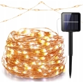 LED Solární dekorační řetěz 100xLED/1,2V 800 mAh 7 m IP44 černá