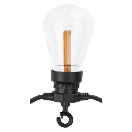 LED Solární dekorační řetěz 10xLED/0,6W/1,2V 4,5m IP44 800 mAh