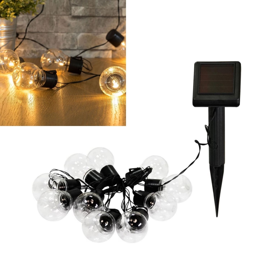 LED Solární dekorační řetěz LED/1,2V 3,8 m IP44