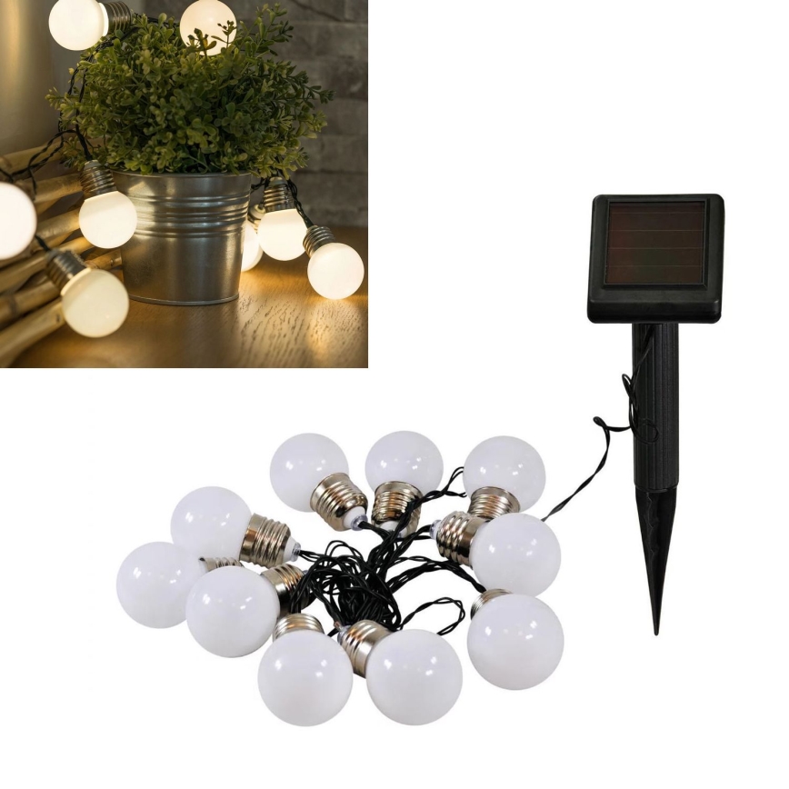 LED Solární dekorační řetěz LED/1,2V 300 mAh 3,8 m IP44