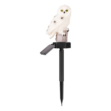 LED Solární dekorační svítidlo se senzorem 6xLED/1,2V 3000K 40 cm 600 mAh IP44 sova