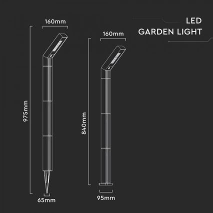 LED Solární lampa 2v1 LED/1,5W/3,7V IP65 1500 mAh