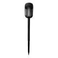 LED Solární lampa FLAME LED/1,2V 100 mAh 1800K 37 cm IP44 černá