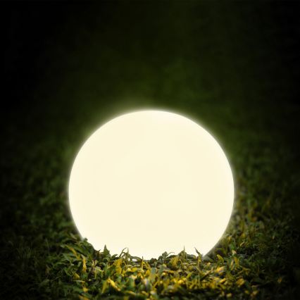 LED Solární lampa KULA LED/3,7V 3000/4000/6500K pr. 50 cm 2000 mAh IP65 bílá