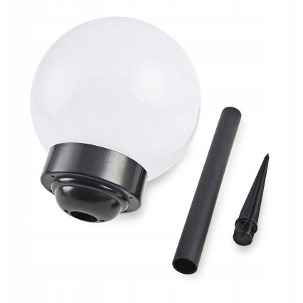 LED Solární lampa LED/1,2V 6500K 200 mAh pr. 15 cm IP44 bílá/černá
