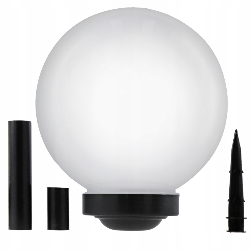 LED Solární lampa LED/1,2V 6500K 200 mAh pr. 25 cm IP44 bílá/černá