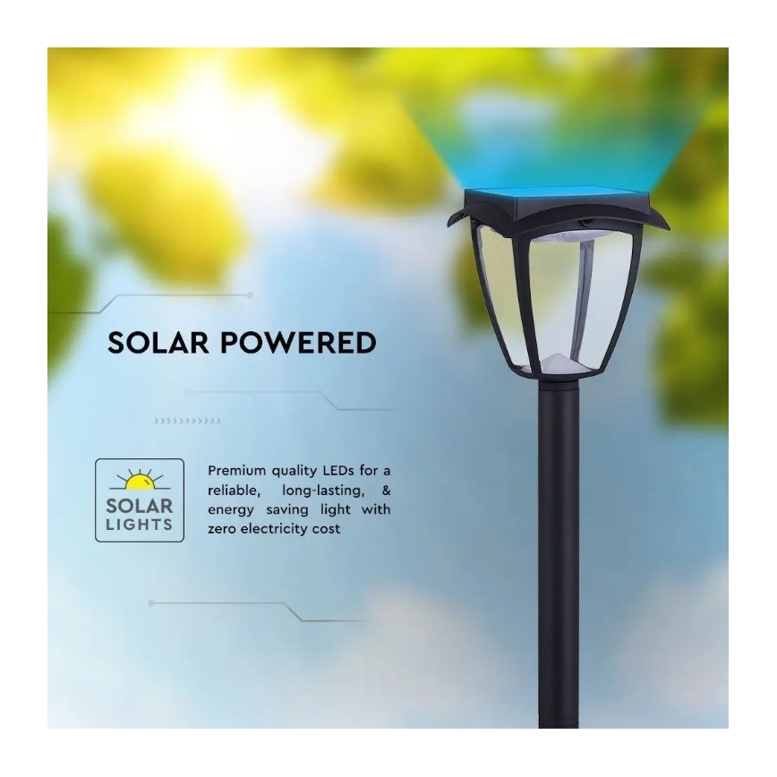 LED Solární lampa LED/2W/230V 93 cm 3000/6000K IP65