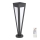 LED Solární lampa LED/2W/3,7V IP65 3000K 2600 mAh černá + dálkové ovládání