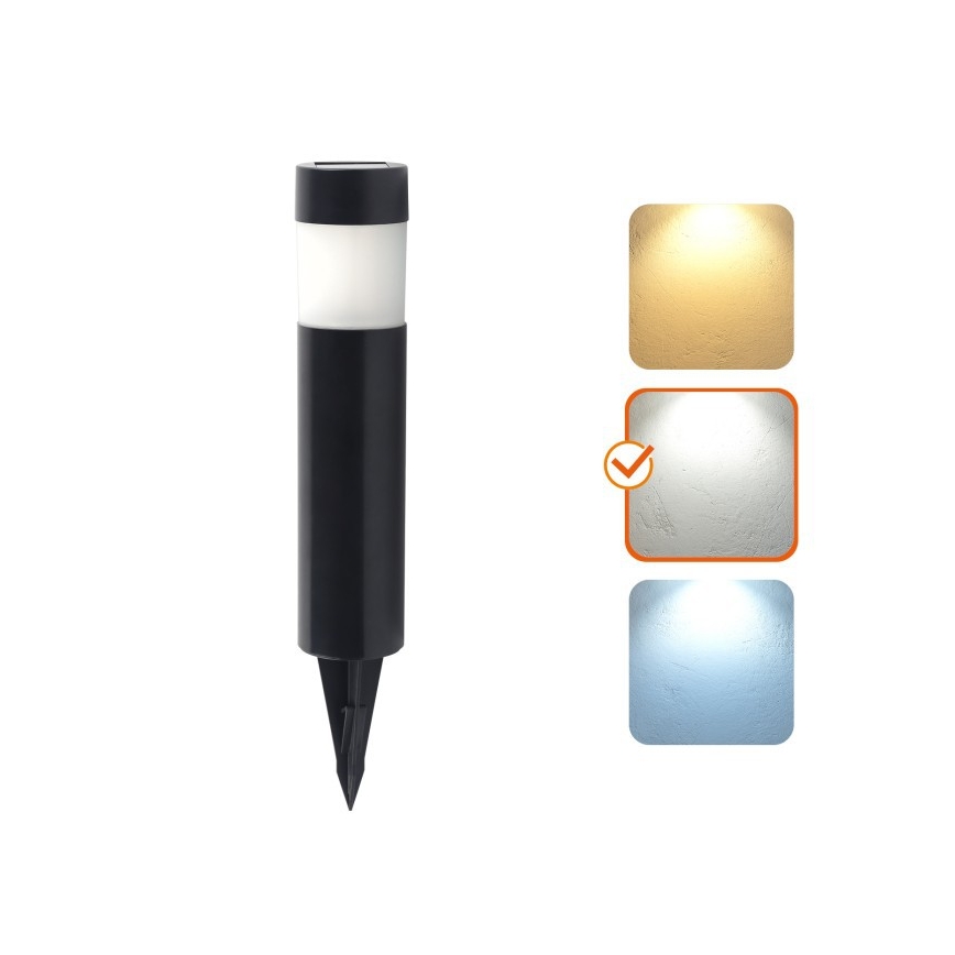 LED Solární lampa se senzorem AURORA LED/1xAAA 4000K IP44 100 mAh