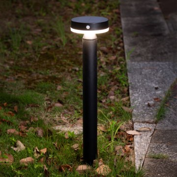 LED Solární lampa se senzorem GWINEA LED/4,5W/3,7V 2000 mAh 50 cm IP44 černá