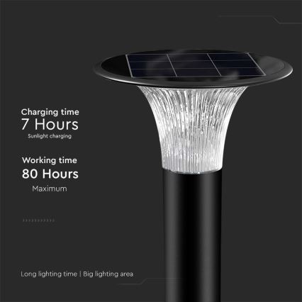 LED Solární lampa se senzorem LED/15W/3,2V 4000K/6000K IP65 6000 mAh
