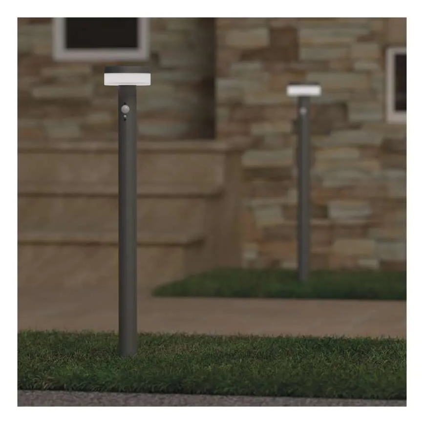 LED Solární lampa se senzorem LED/2W/3,7V 1200 mAh IP44 80 cm