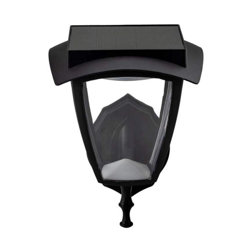 LED Solární nástěnná lampa LED/2W/3,7V 3000/6000K IP65 2200 mAh černá