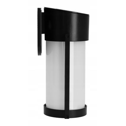 LED Solární nástěnná lampa LED/3,7V 300 mAh IP44 černá