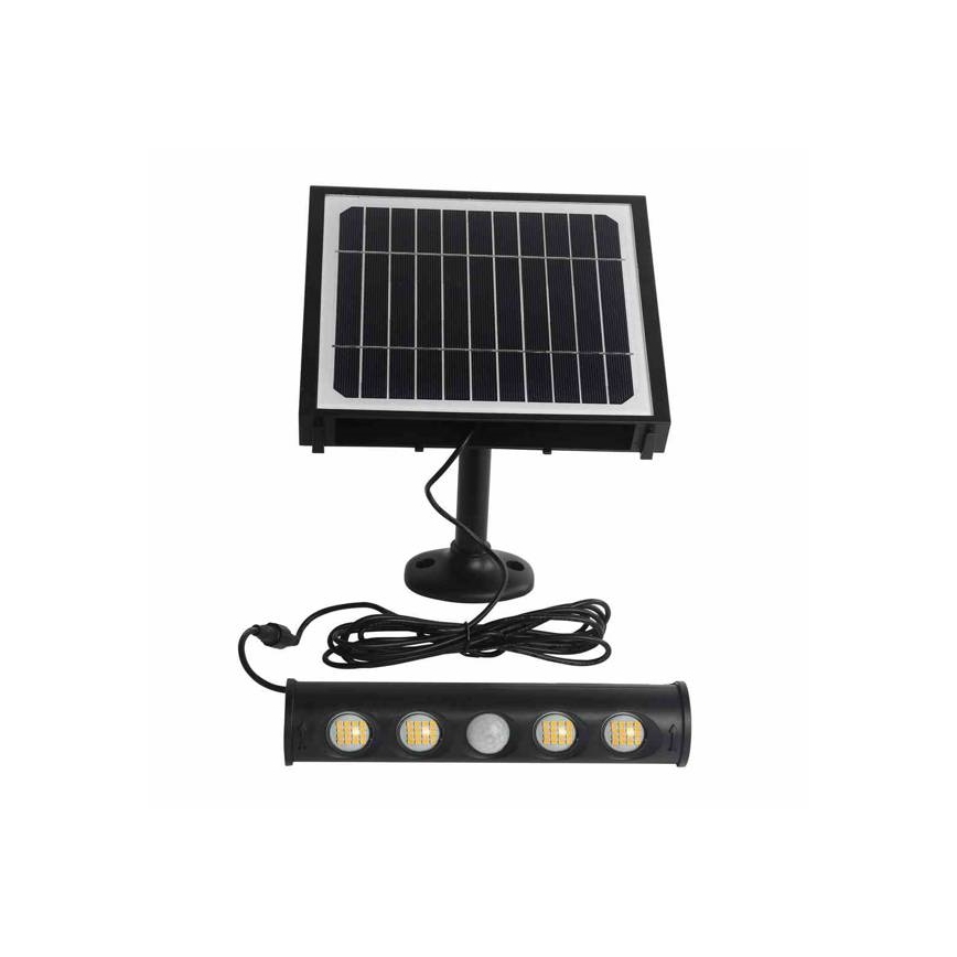 LED Solární nástěnná lampa se senzorem LED/8W/3,7V 4000 mAh 4000K IP65
