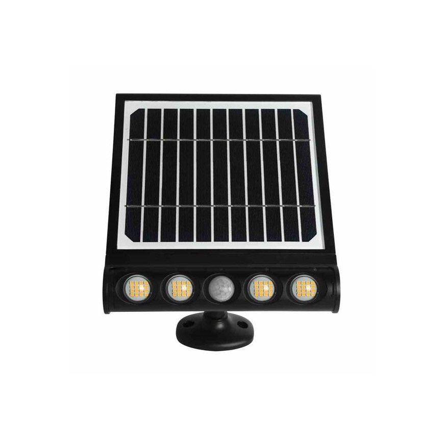 LED Solární nástěnná lampa se senzorem LED/8W/3,7V 4000 mAh 4000K IP65