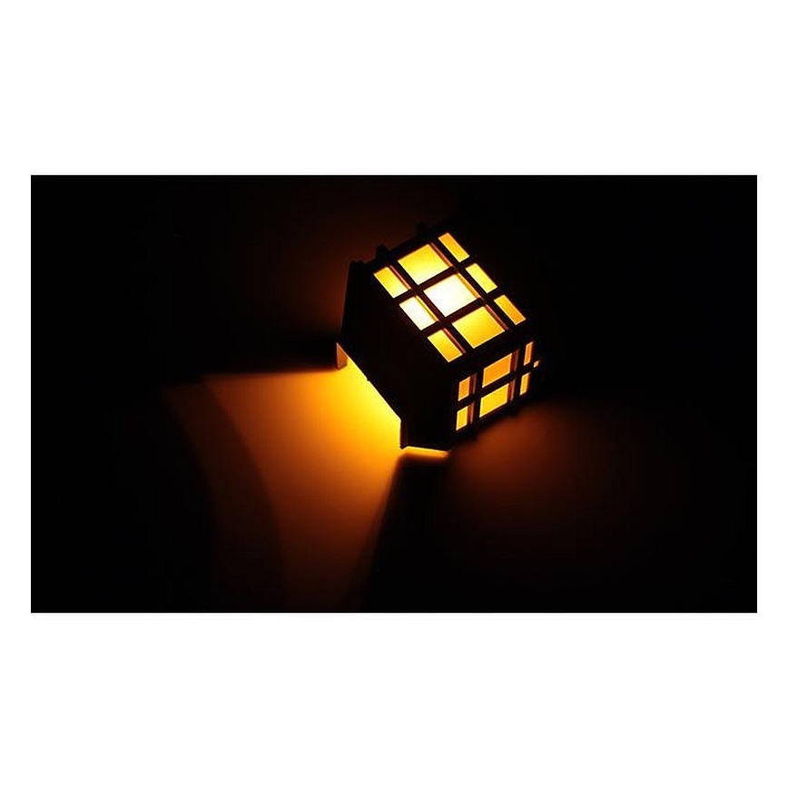 LED Solární nástěnná lampa se soumrakovým senzorem LED/2V 70 mAh IP44