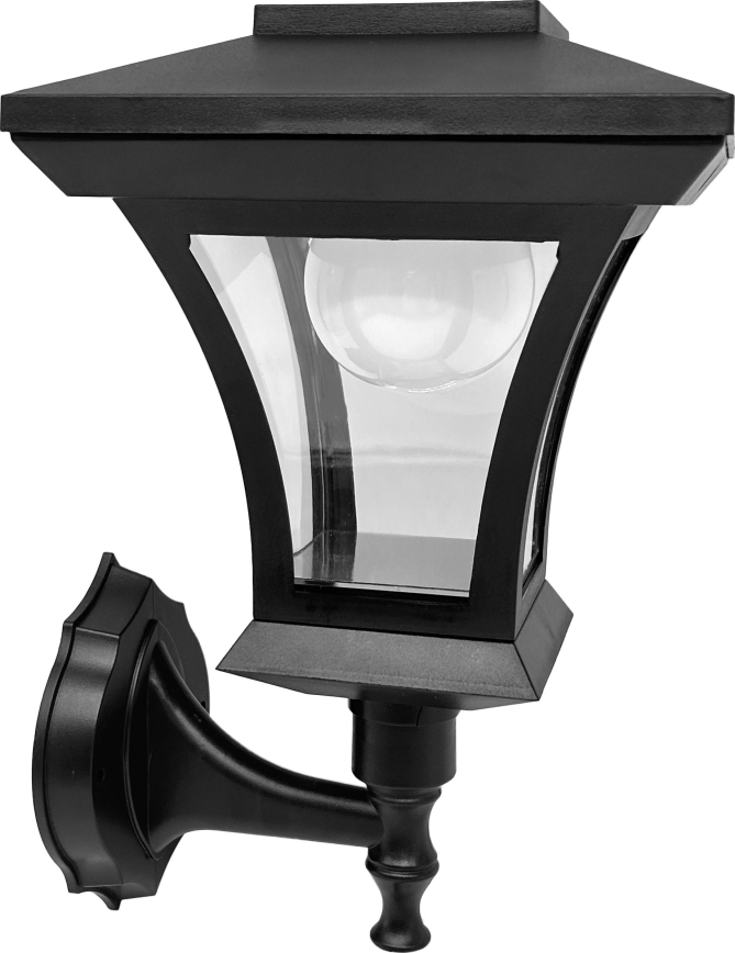 LED Solární nástěnná lampa TIRANA LED/1,2V 1800 mAh IP44 černá