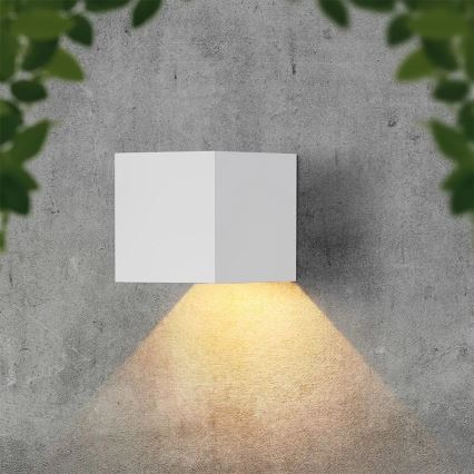 LED Solární nástěnné svítidlo se senzorem LED/9W/3,7V 3000/4000/5000K IP65 2600 mAh bílá