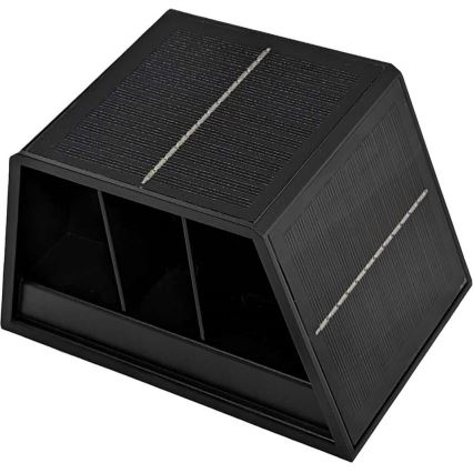 LED Solární nástěnné svítidlo CUBUS 2xLED/1,5W/3,7V 1500 mAh IP54