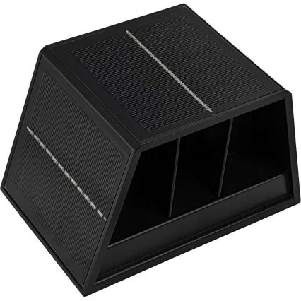 LED Solární nástěnné svítidlo CUBUS 2xLED/1,5W/3,7V 1500 mAh IP54