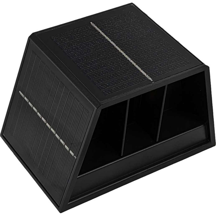 LED Solární nástěnné svítidlo CUBUS 2xLED/1,5W/3,7V 1500 mAh IP54