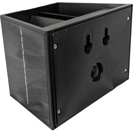 LED Solární nástěnné svítidlo CUBUS 2xLED/1,5W/3,7V 1500 mAh IP54