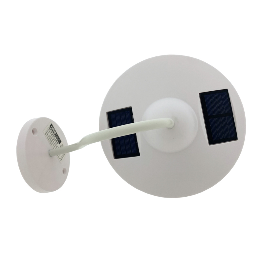 LED Solární nástěnné svítidlo LED/0,5W/1,2V 600 mAh IP44 bílá