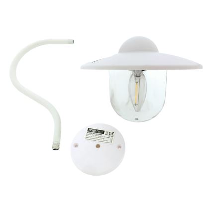 LED Solární nástěnné svítidlo LED/0,5W/1,2V 600 mAh IP44 bílá