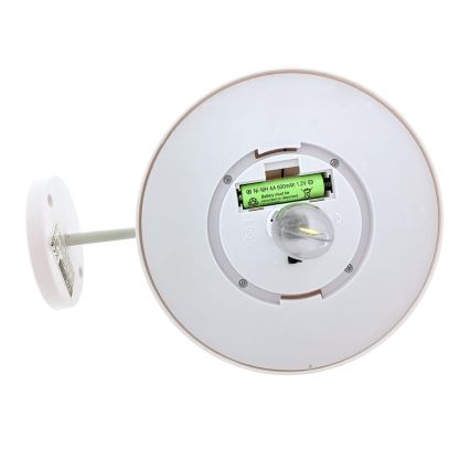 LED Solární nástěnné svítidlo LED/0,5W/1,2V 600 mAh IP44 bílá