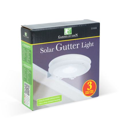 LED Solární nástěnné svítidlo LED/1,2V 1000 mAh IP44 bílá