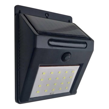 LED Solární nástěnné svítidlo LED/3W/3,7V 1200 mAh IP44