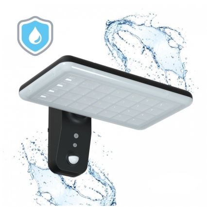 LED Solární nástěnné svítidlo se senzorem PHOENIX LED/15W/3,2V 3000/4000K IP65 6000 mAh
